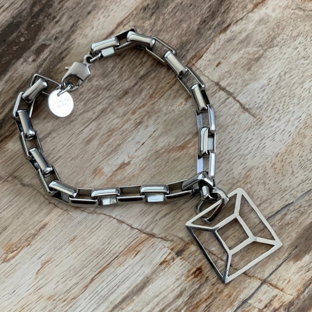 Dyrberg/Kern Trude rectangular link bracelet